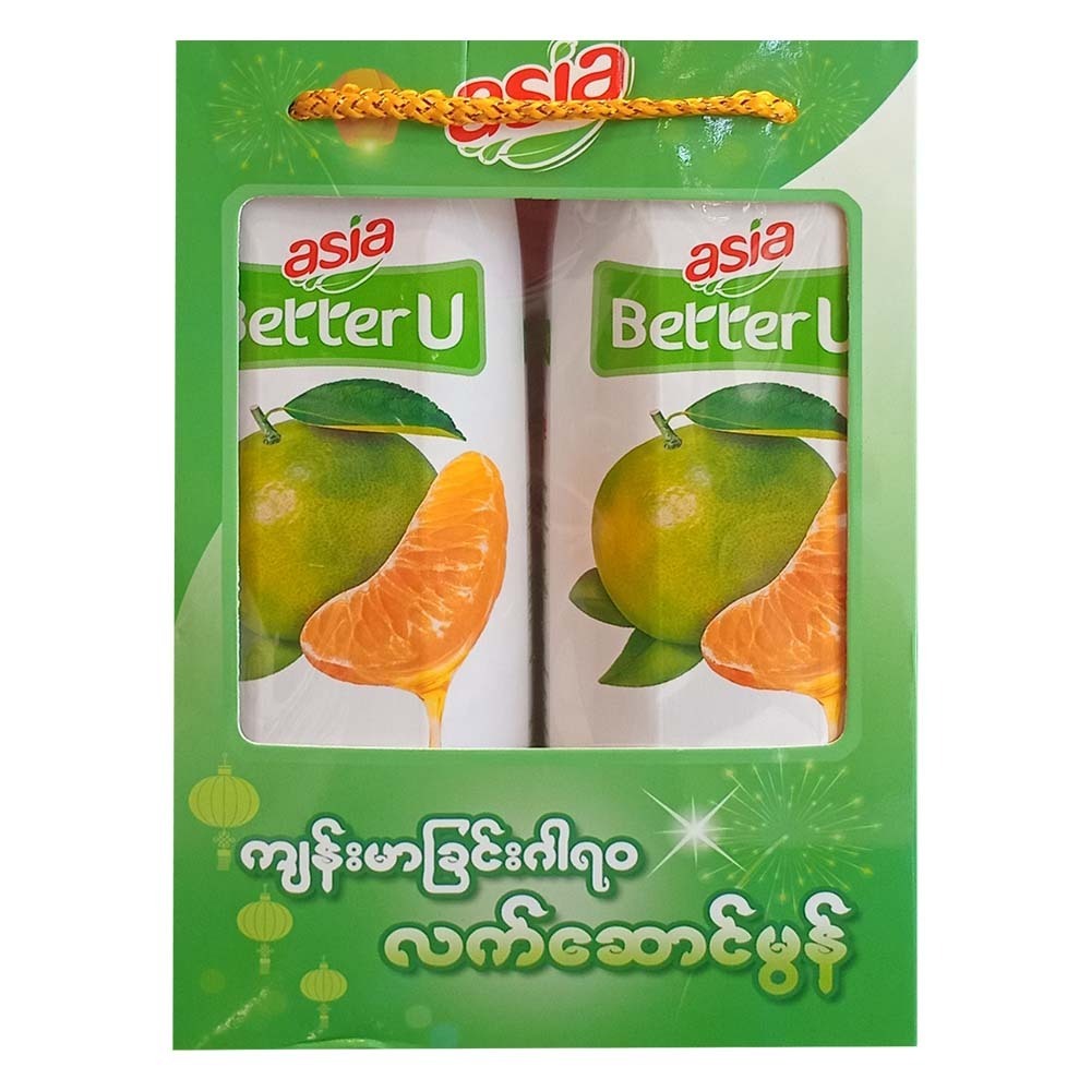 Asia Betteru 100%Fruit Juice Orange 1LTR(Gift Set)