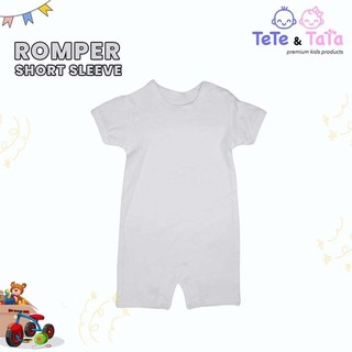 Te Te & Ta Ta Short Romper Short Sleeves Blue 3-6 Months (2Pcs/1Set) KRP-S102
