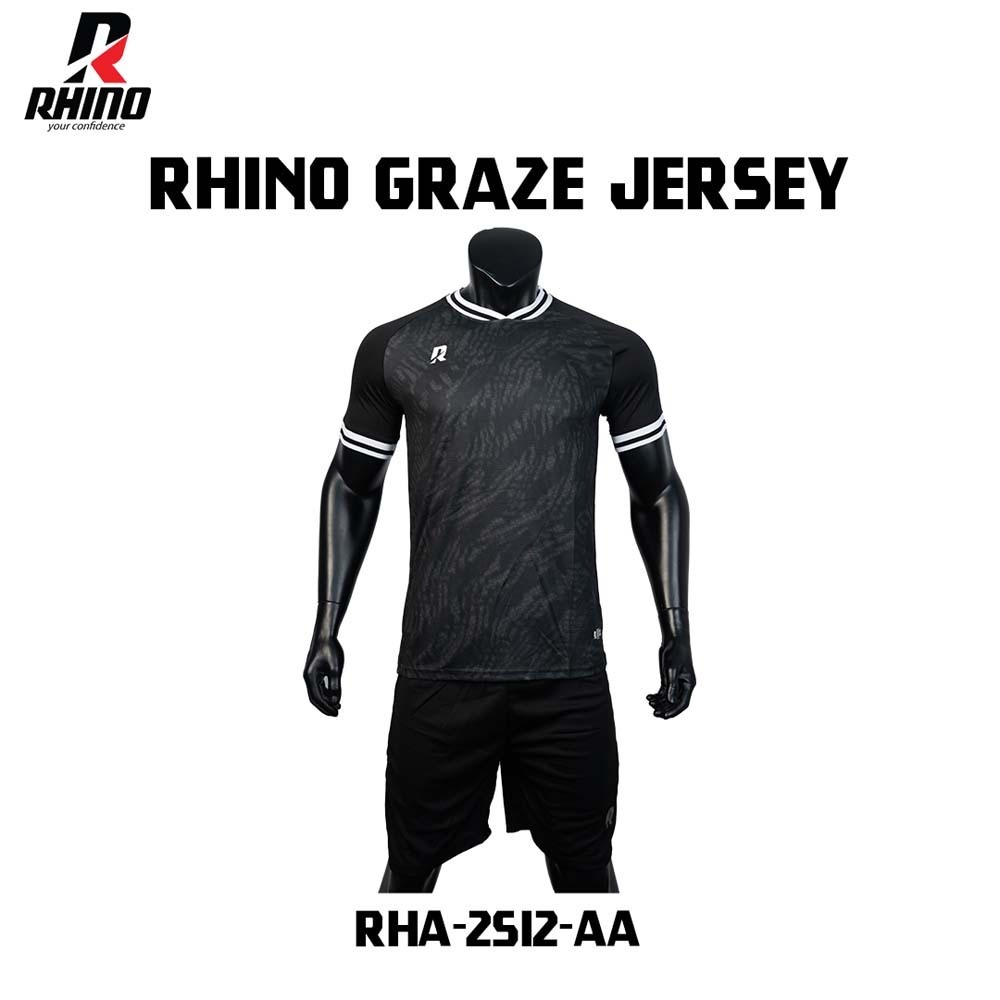 Rhino Graze Jersey RHA-2512-AA Black Large