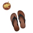 Sin Pauk Men Leather Slipper SD-25 Brown (No-40)