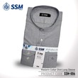 Madarin Collar Shirt Long Sleeve SSM-O-M-L-006 (Light Gray) Extra Large