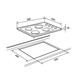 Teka Electric Hob EC 4P Inox Knob