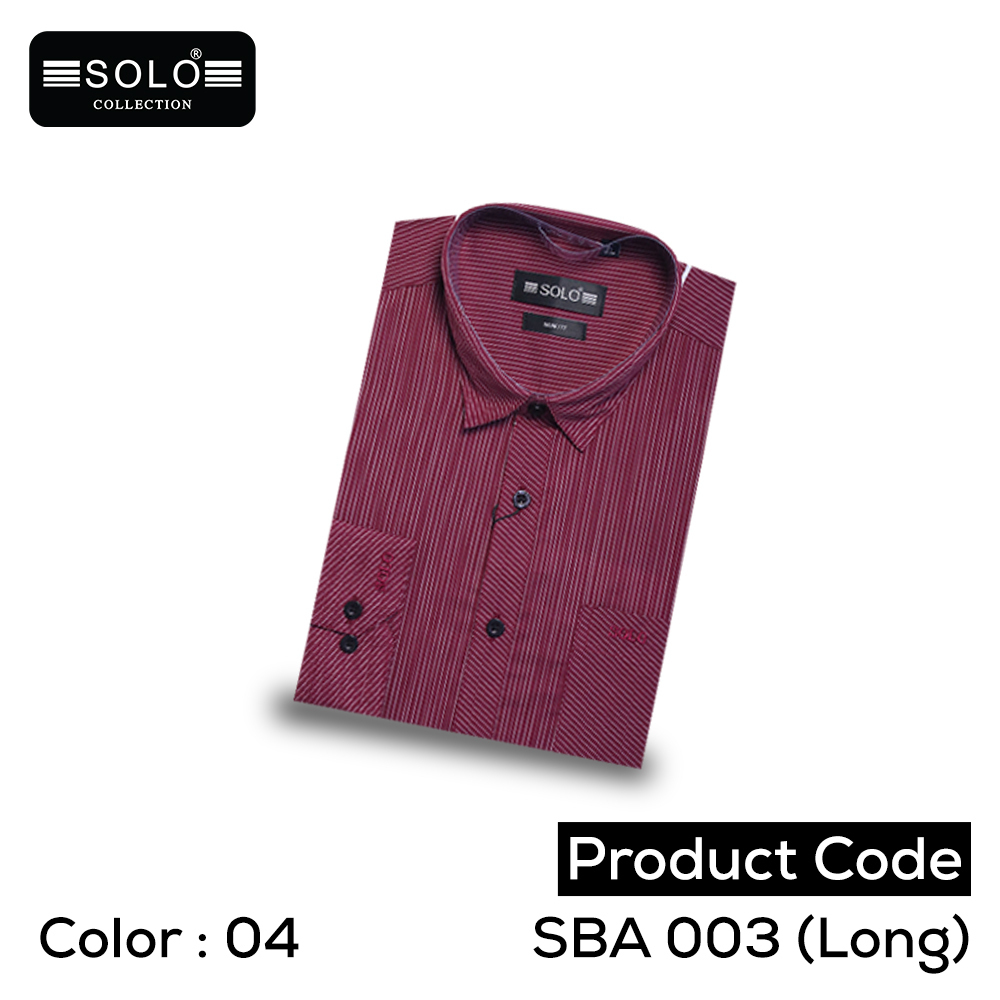 Solo Collection SBA 003 (Long) Slim Fit Shirt Medium 04
