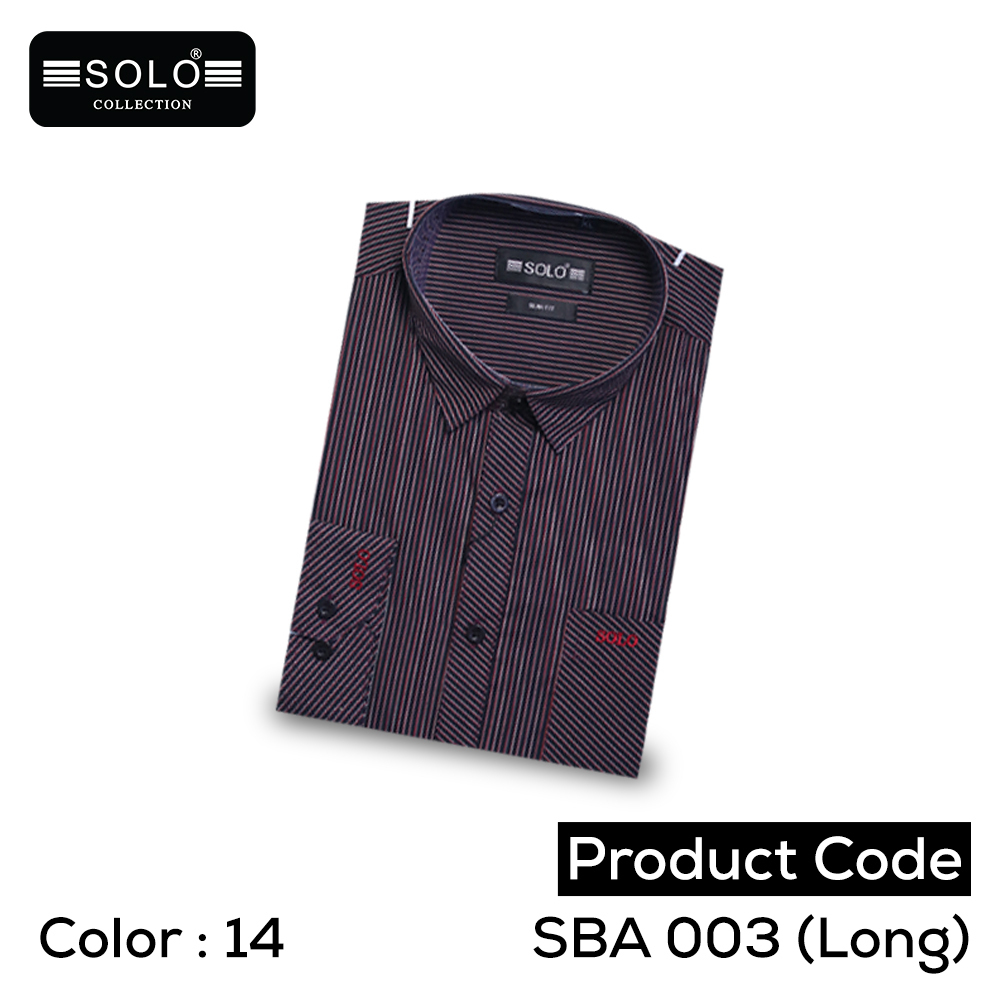 Solo Collection SBA 003 (Long) Slim Fit Shirt Large 14