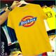 memo ygn Dickies unisex Printing T-shirt DTF Quality sticker Printing-Yellow (XXL)