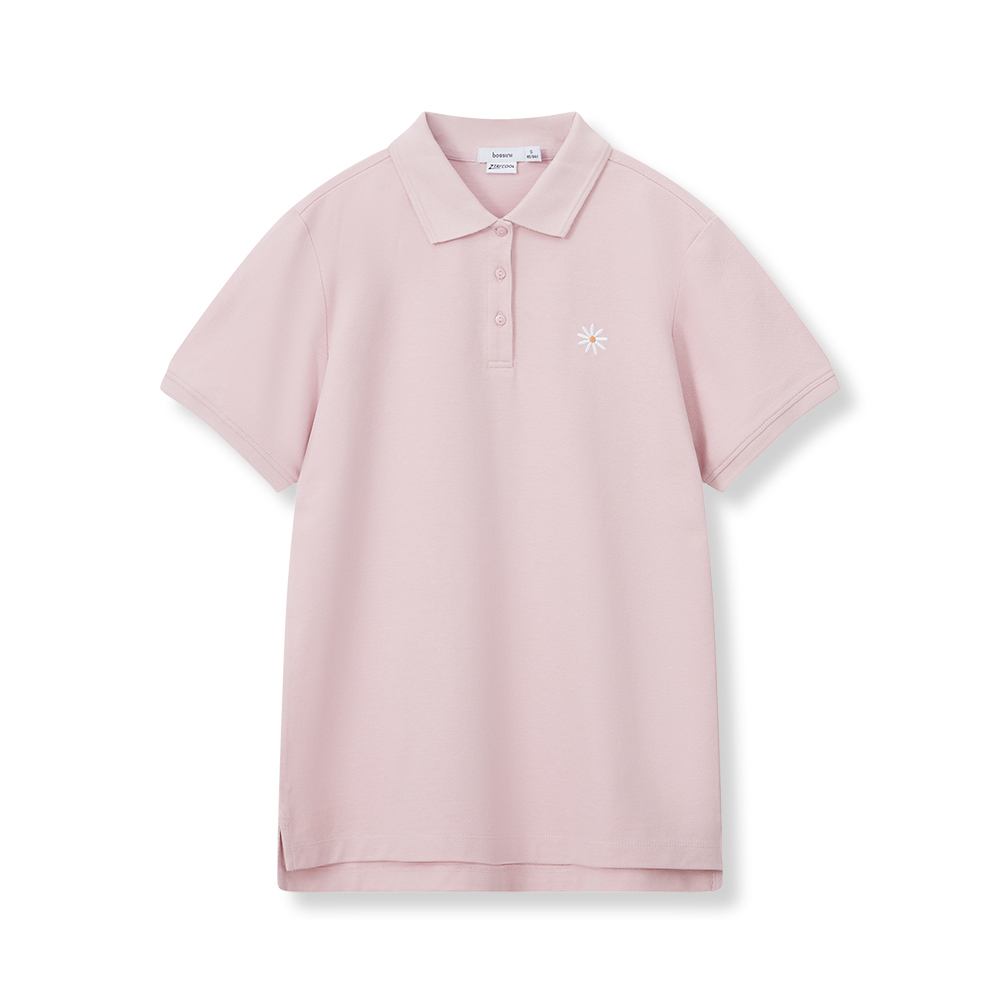 241208004 Bossini Ladies Polo Shirt SS 24-S/S Light Purple ( M )