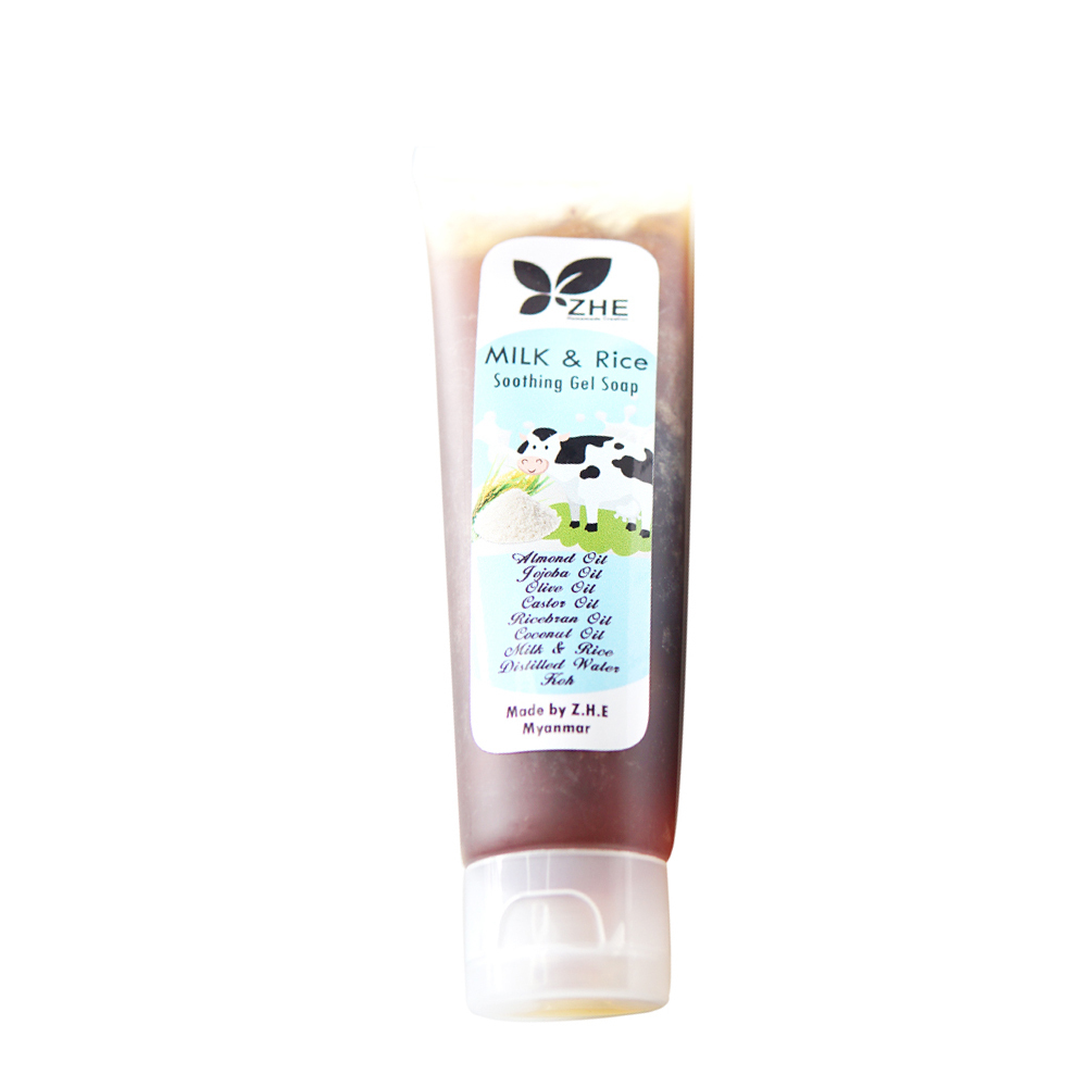 ZHE Milk & Rice Facial Wash Gel Soap 50ML