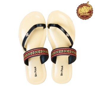 Sin Pauk Women Leather Slipper (Design-1,No-39) SGW-002