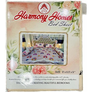 Harmoy Homes Bed Sheet Double (6' x 6.5' x 9") HH Double 251