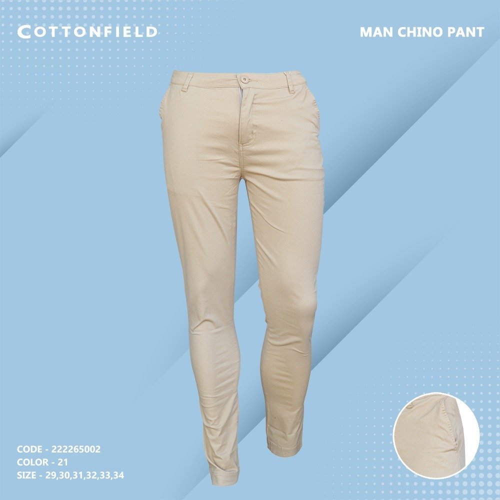 Cottonfield Men Long Chino Pant C21 (Size-33)