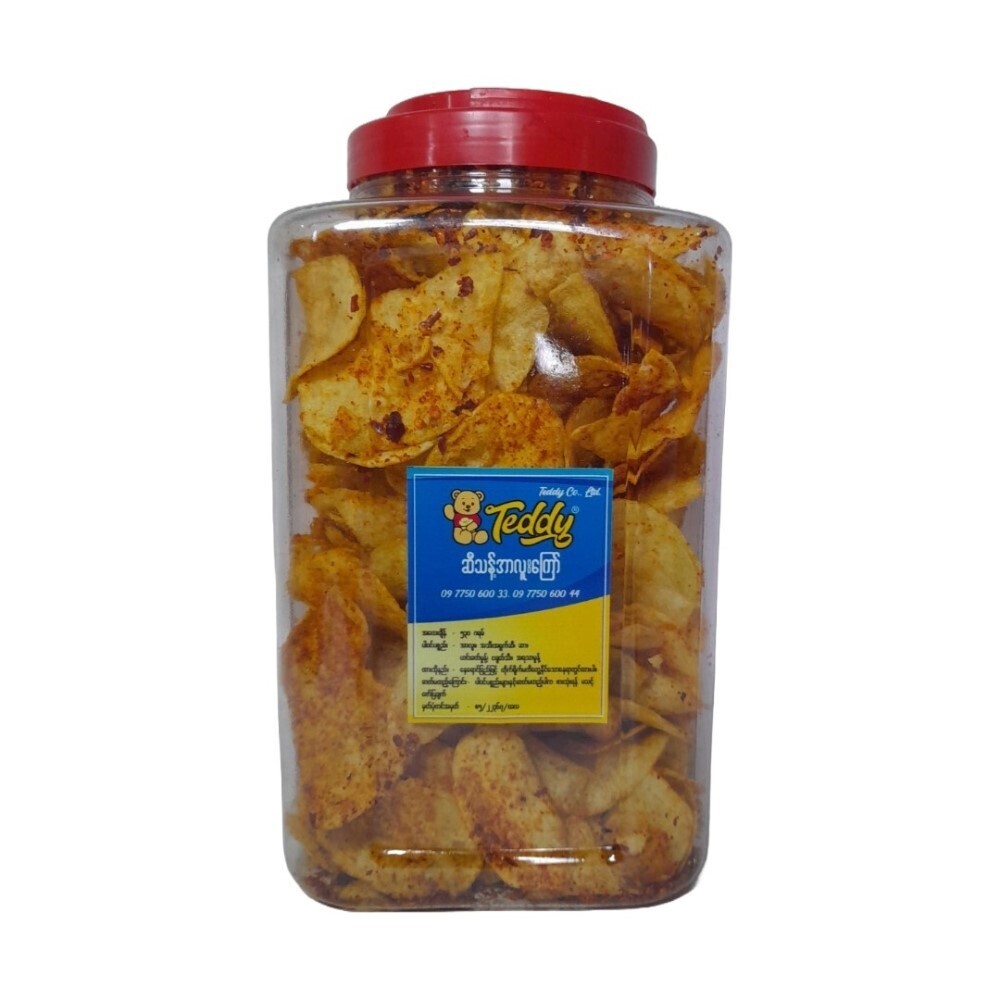 Teddy Potato Chips Plain 530G (Mala)