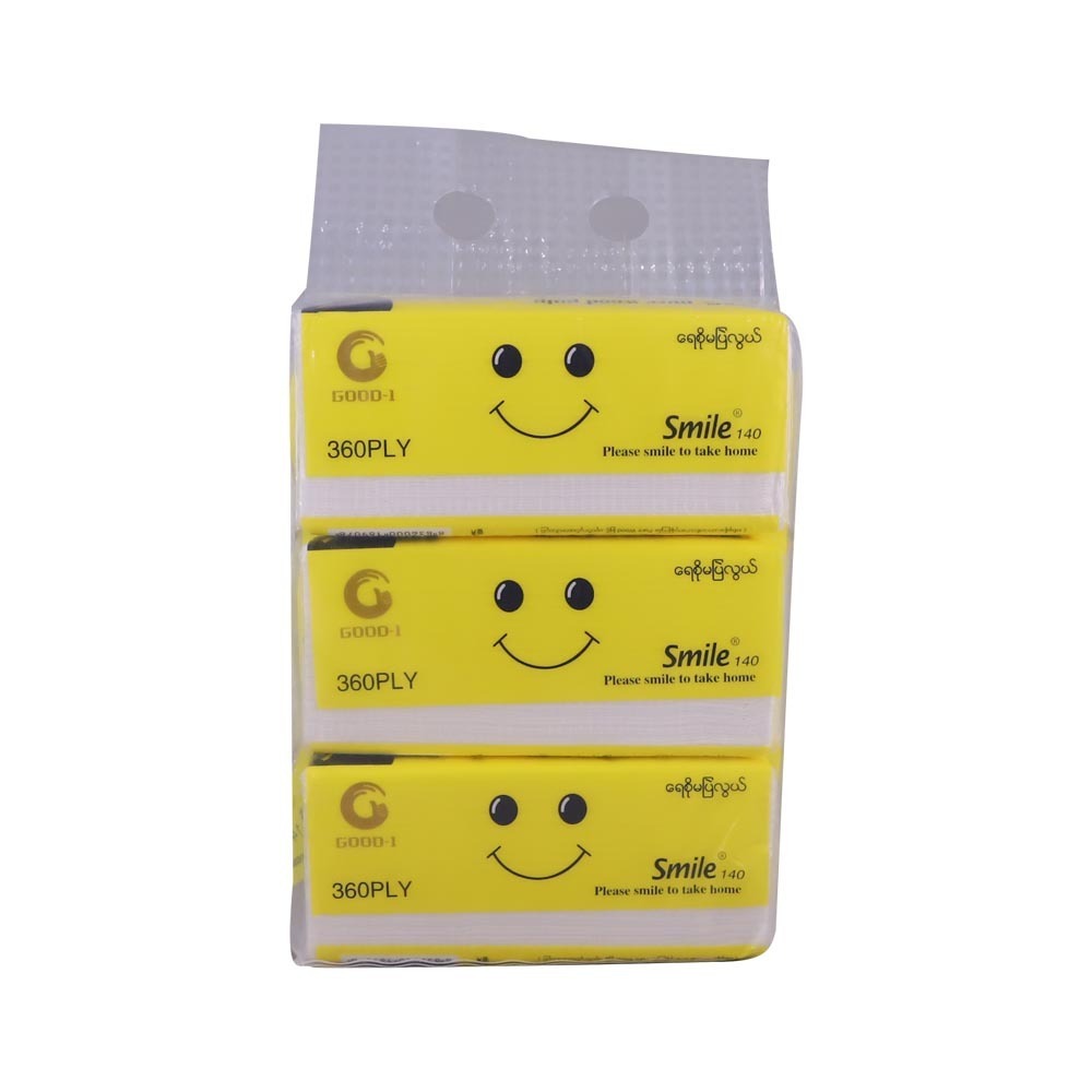 Smile Facial Tissue 3Ply 360Sheets 3PCS