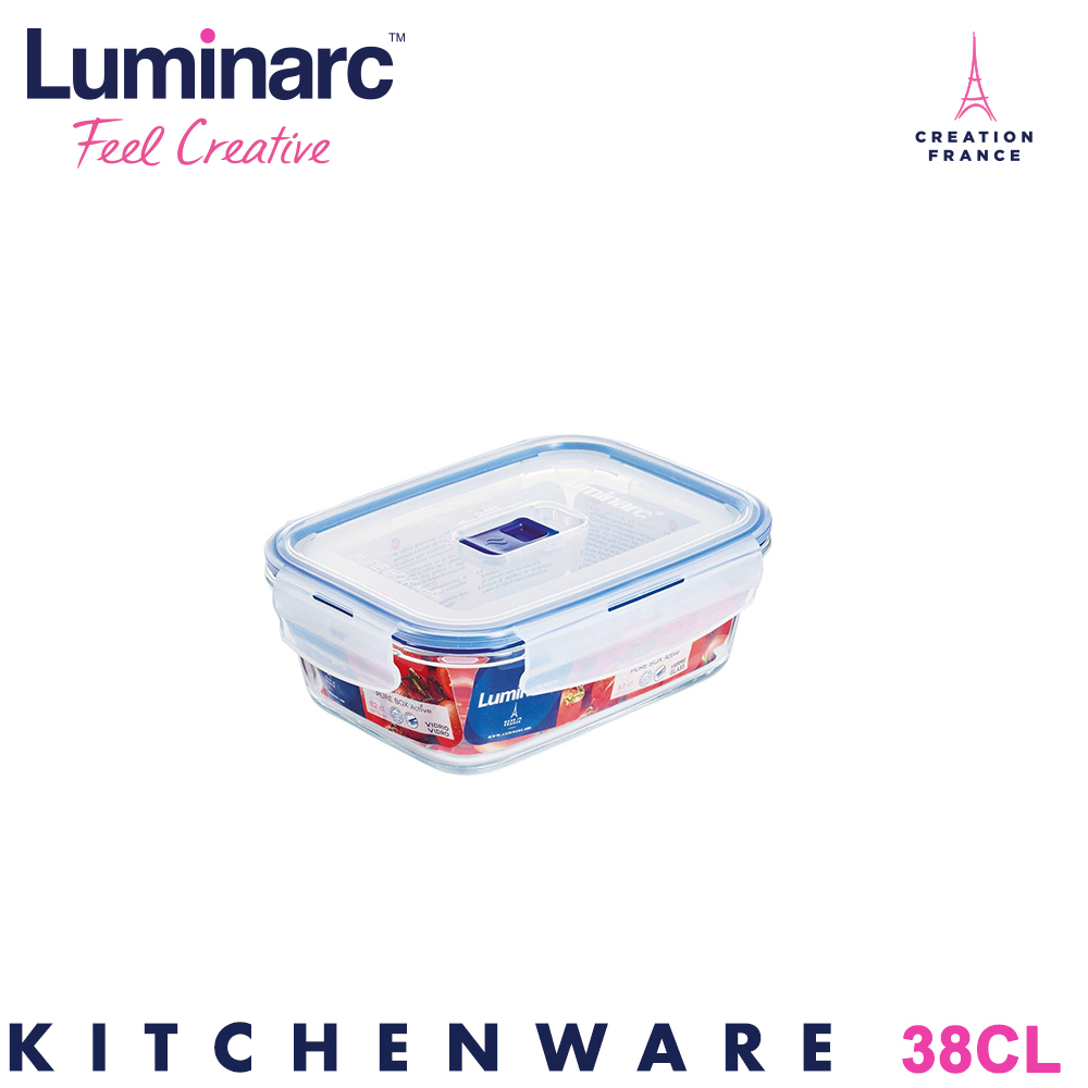 Luminarc Tempered Rectangular Pure Box Active 38CL