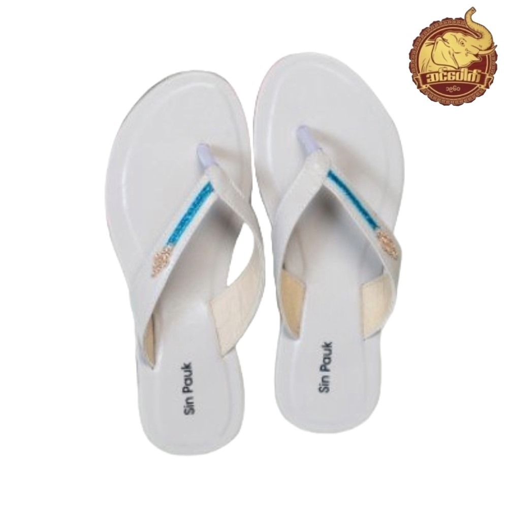 Sin Pauk Women Leather Slipper (Design-3,No-37) SGW-010