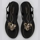Grendha Petalas Sand Ad Sandal (No-6) Black
 119108BI08206