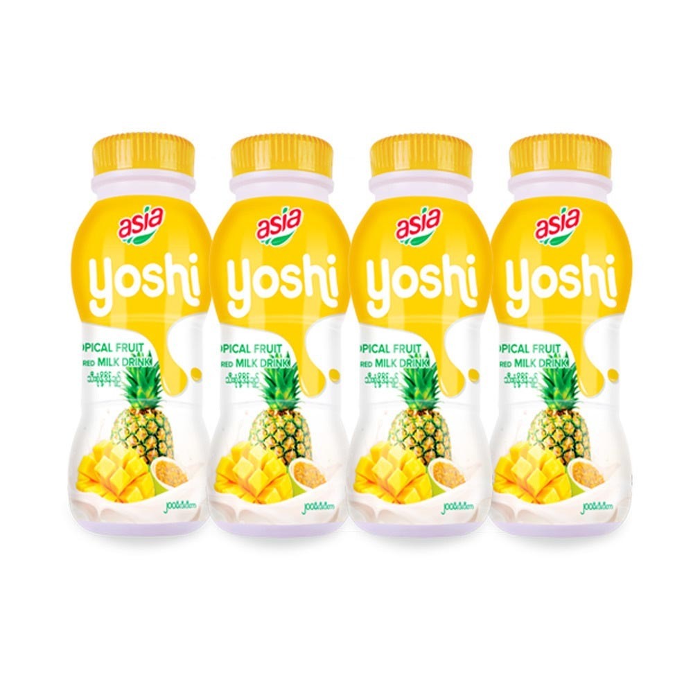 Asia Yoshi Tropical Fruit Milk Yogurt Drink 200MLx4PCS