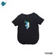 Max & Mia Unisex Printed T-Shirt TO018B Black (11-12 Years)