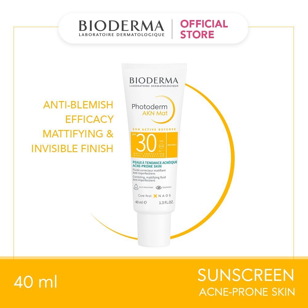 Bioderma Photoderm AKN Mat Sun Active Defense SPF30 Invisible 40ML