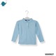 Max & Mia Girl Long-Sleeve Polo Top MM9927 Light Blue 2XL