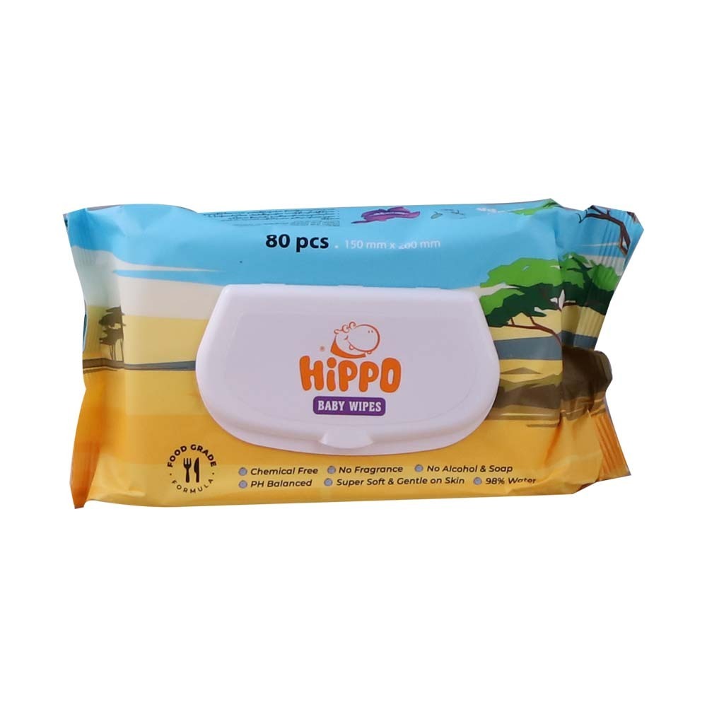 Hippo Baby Wipes 80PCS