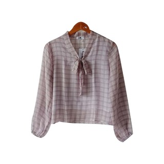 Kudos Chiffon Woman Blouse B-008Brown XL