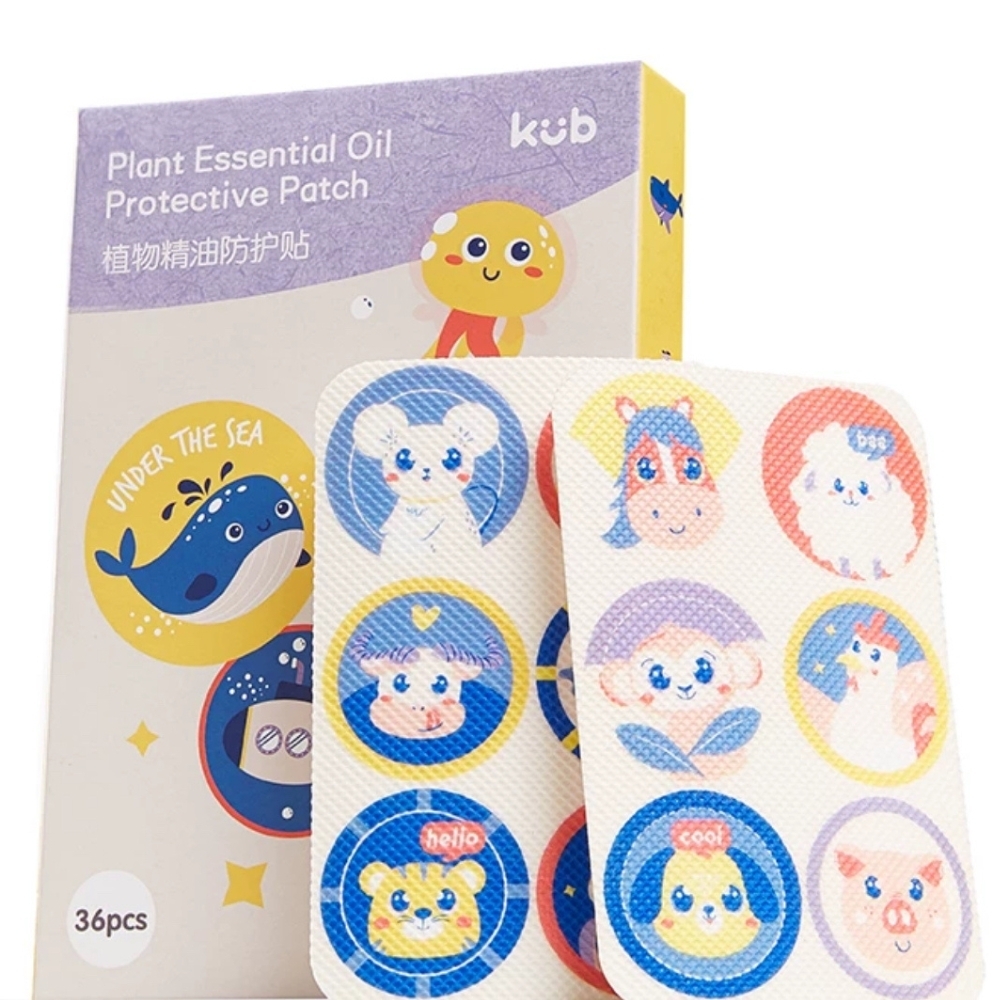 Kub Deet Free Mosquito Protective Patch (36pcs/box) - Animal Kingdom