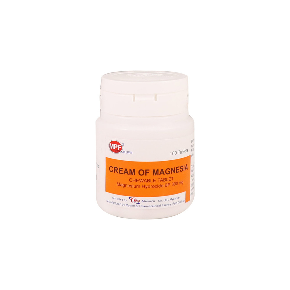 Cream Of Magenesia 100Tablets (Pyin Oo Lwin)