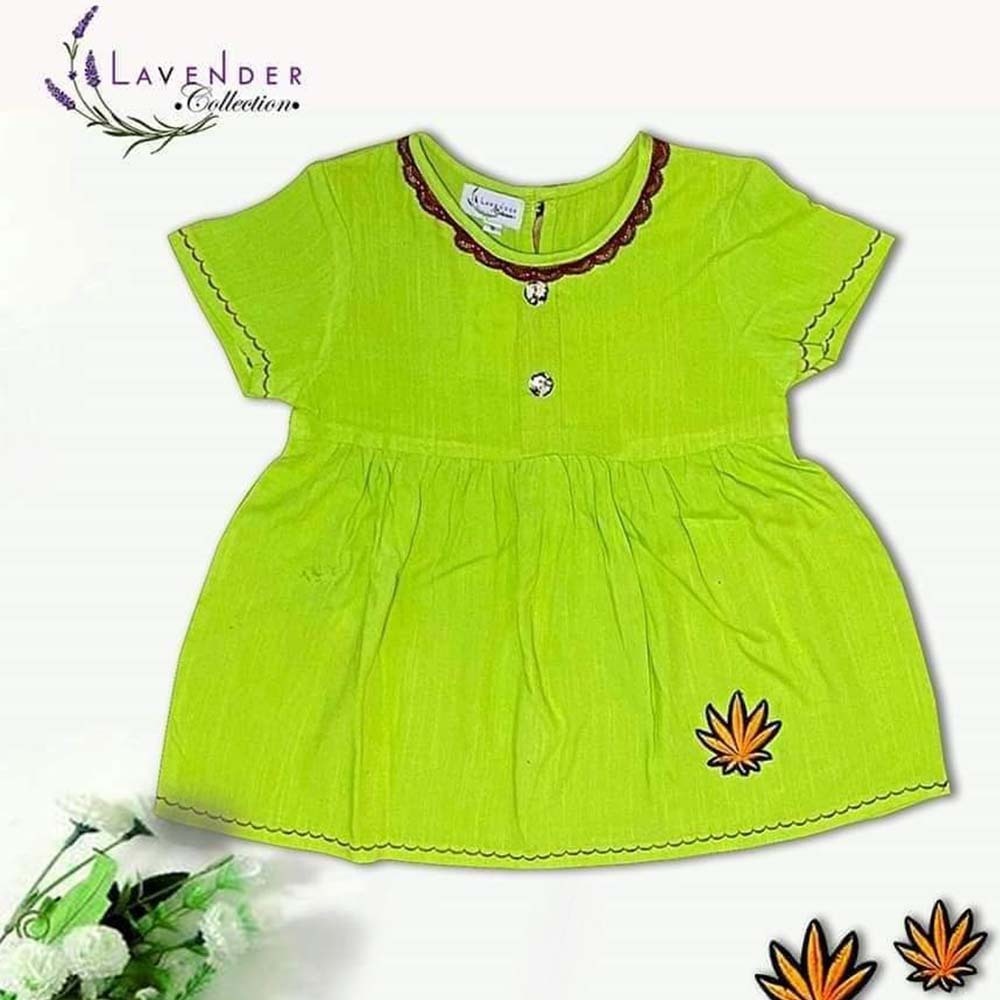 Lavender Girl Spant Dress Design 22 (Green) Size-Medium