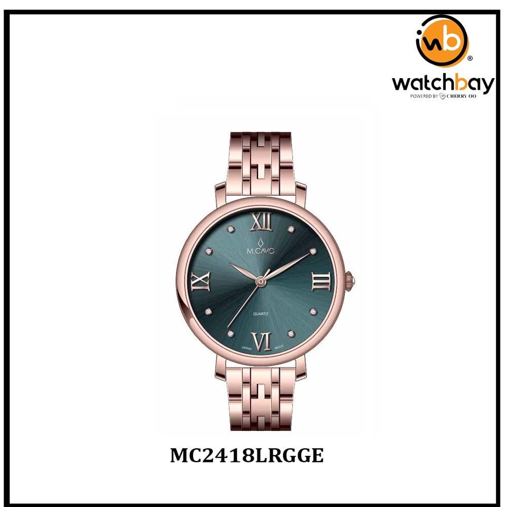 M.Cavo Women Watch MC2418LRGGE Cherry Oo