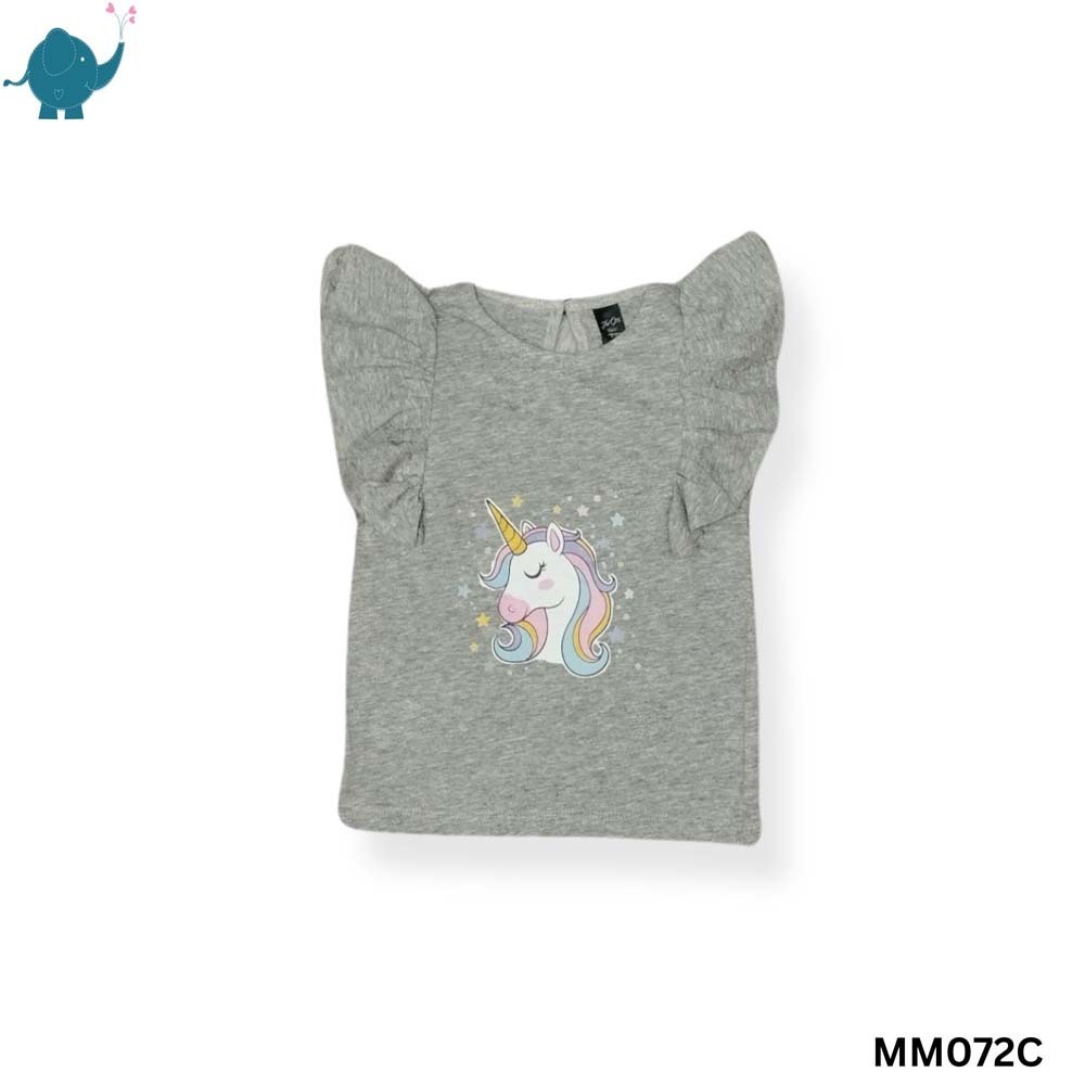 Max & Mia Kid Girl Sleeveless Top MM072C Light Gray Small