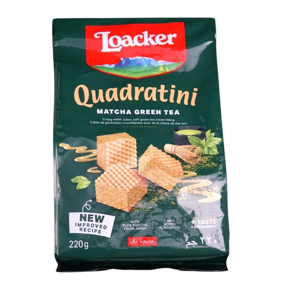 Loacker Quadratini Wafer Matcha Green Tea 220G