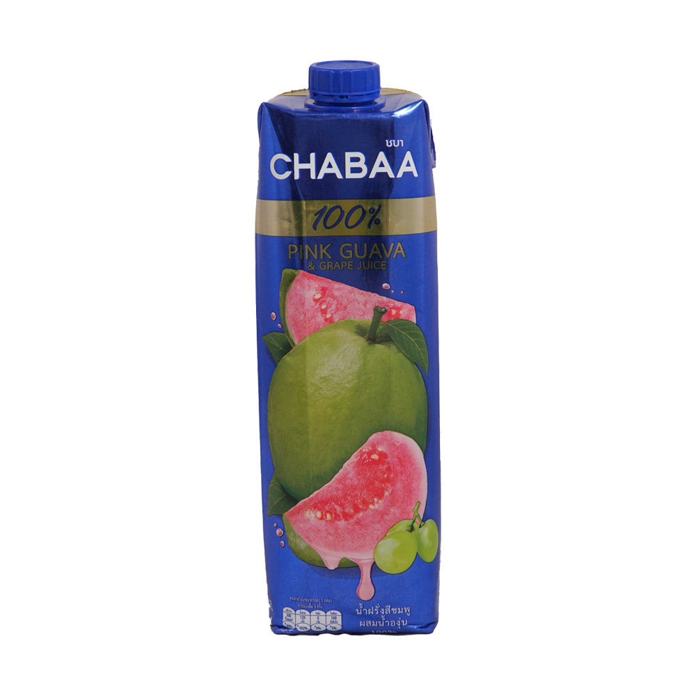 Chabaa 100% Pink Guava & Grape Fruit Juice 1LTR