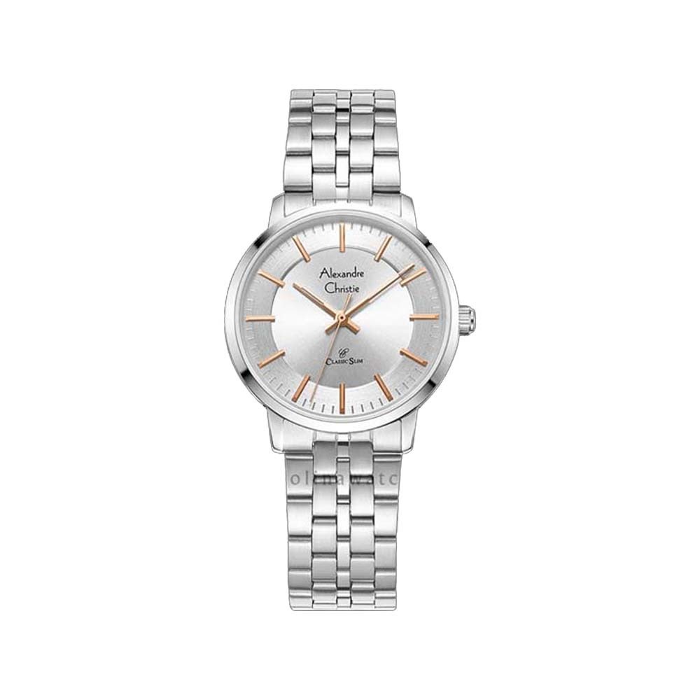 Alexandre Christie Women Watch AC8692LHBSSSLRG Cherry Oo