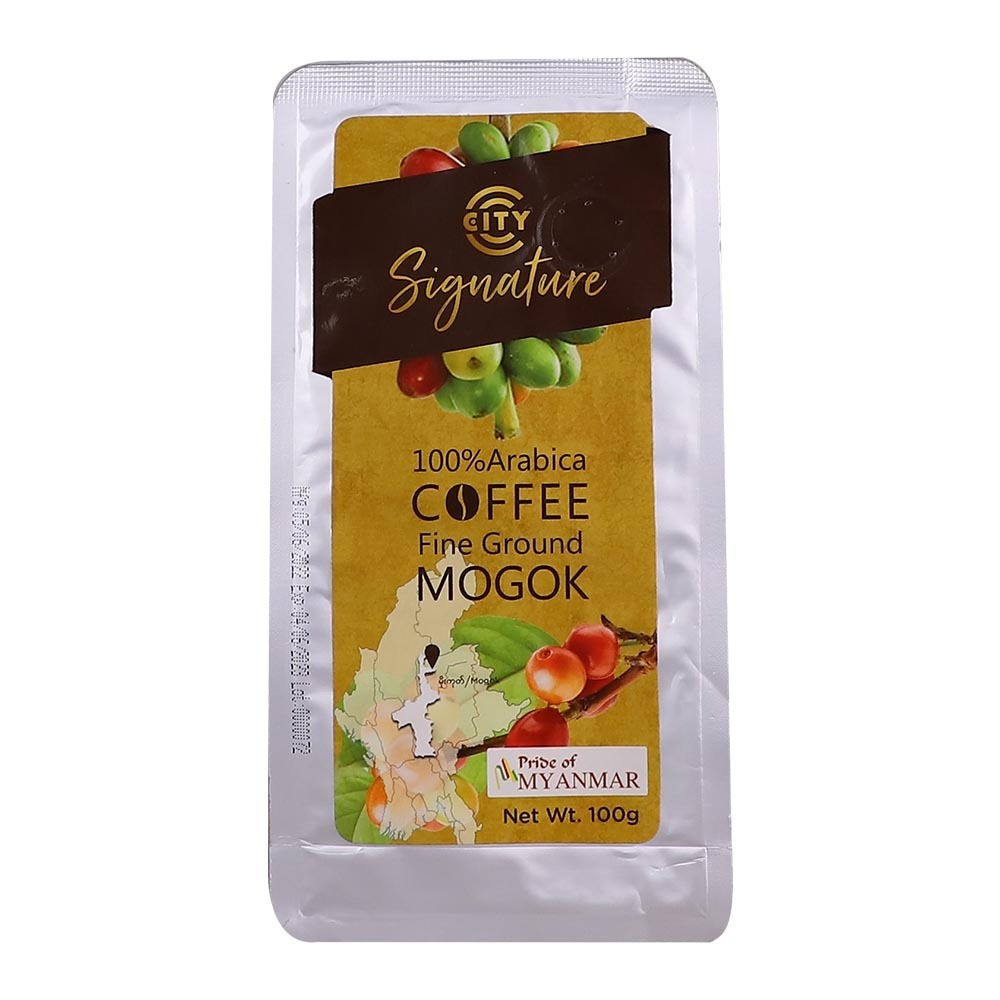 City Signature 100% Arabica Fine Ground Coffee 100G (Mogok)