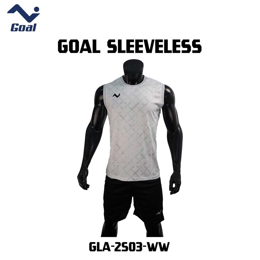 Olympic Goal Sleeveless Jersey GLA-2503 White XXL