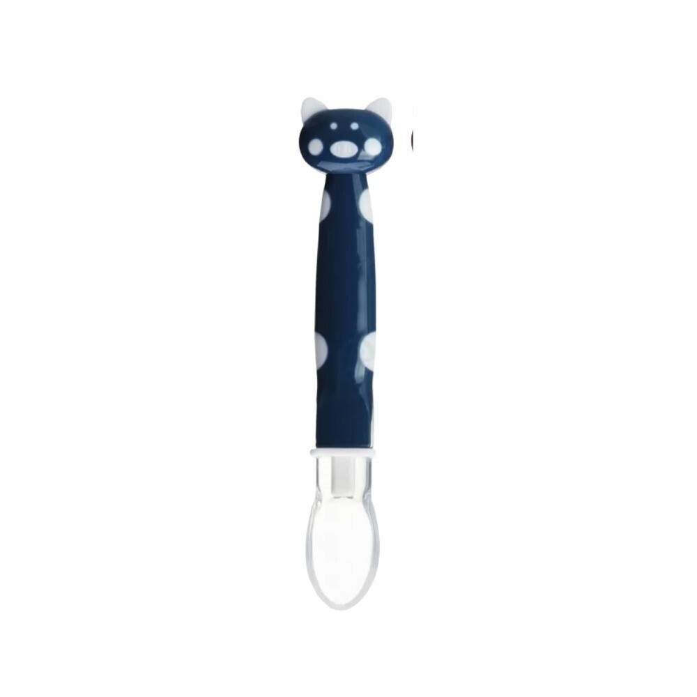 Baby Cartoon Silicone Spoon Dark Blue 10778