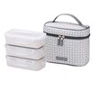 HPL754CIS Lock & Lock Lunch Box Clover Pattern With Bag HPL752, HPL754, HPP700 (Ivory)