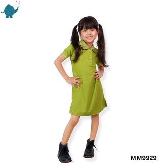 Max & Mia Kids Girl Polo Dress MM9929 Light Blue 2XL