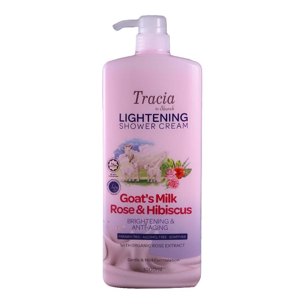 Tracia Shower Cream Goat`S Milk Rose&Hibiscus 1LTR