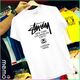 memo ygn Stussy unisex Printing T-shirt DTF Quality sticker Printing-White (Large)