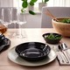 Natbarb Deep Plate Black 19 CM
