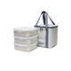 HPL856CI-HCM Lock & Lock Lunch Box 3P Set (HPL856x2, HPL856Cx1, Lunch Bagx1) (Ivory)