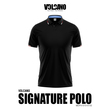 Volcano Men Signature Polo Shirt MMDPV-S1010-02 Black Small