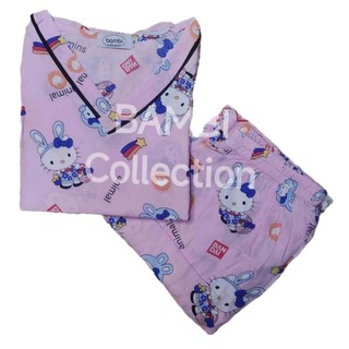 Bambi Women Night Wear Spun Oneset Blue AA0038 XL