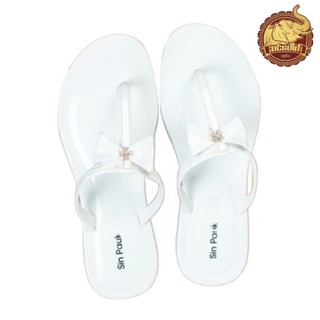 Sin Pauk Women Leather Slipper (Design-3,No-35) SGW-001