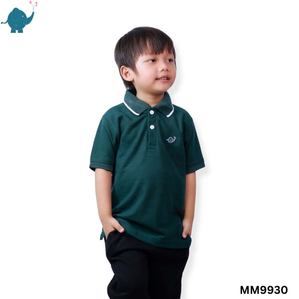 Max & Mia Boy Short-Sleeve Polo Shirt MM9930 Green Large