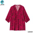 The Ori Women Long Sleeve Top LBD029 Red Floral (XXL-54)