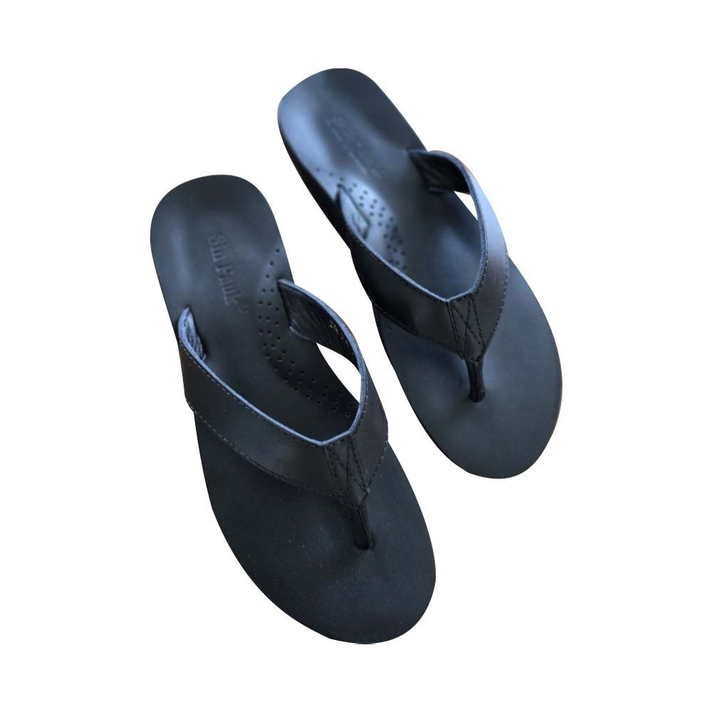 Sin Pauk 100 % Leather Men Slippers SR-24-1 (No-45)