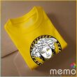 memo ygn Versace head unisex Printing T-shirt DTF Quality sticker Printing-Yellow (Small)