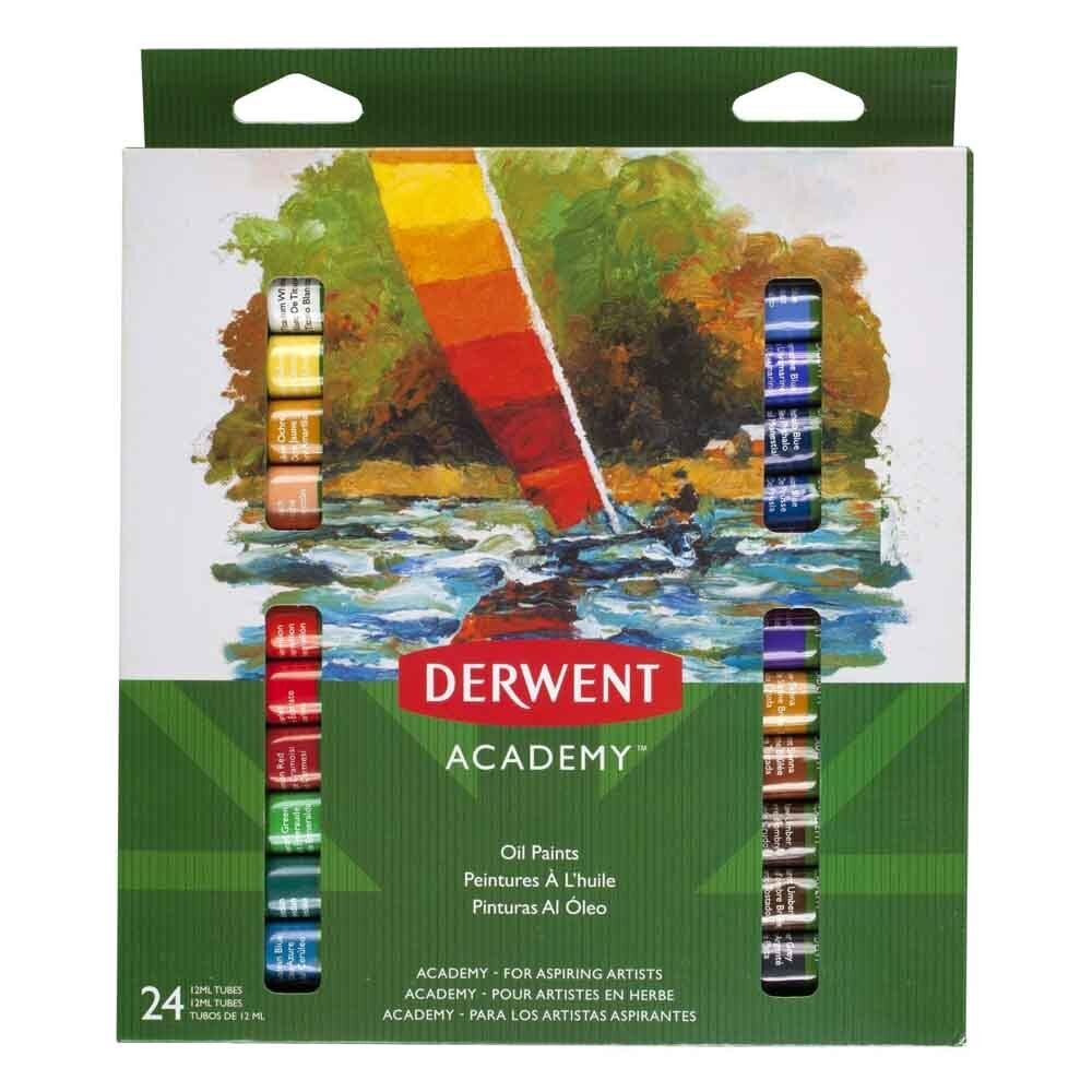 Derwent Academy Water Colour Paint 12 ML (24 PK)